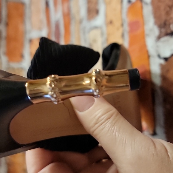 Gucci  Silk Ribbon Slip On Heels Size 7B - Picture 10 of 12